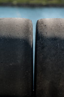 Scrubbed F1 tyres